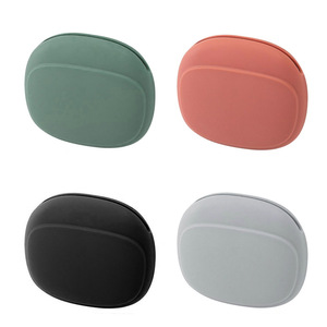 Best Selling Round Silicone Earphone Wire Case Multi-Functional Organizer Pouch for Charger <b>USB</b> Wire <b>Storage</b> Portable Travel - Product Image 5