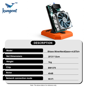 Minatore ASIC SHA 256 ad alta efficienza 15j Th Bitaxe NerdQaxe Plus Plus 4 8Th/s per il mining energetico a basso costo - Product Image 5