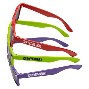 Custom Logo Wholesale UV400 Plastic <b>Frame</b> <b>Cheap</b> Bulk Party Event Sunglasses for Promotional Giveaway - Product Image 4