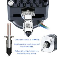 Extrudeuse pour imprimante 3d avec moteur pas à pas de 36mm M6 Short-Travel Dual Gear Upgrade Mini Extrudeuse pour CR-10 S Ender 3 V2 Series Models
