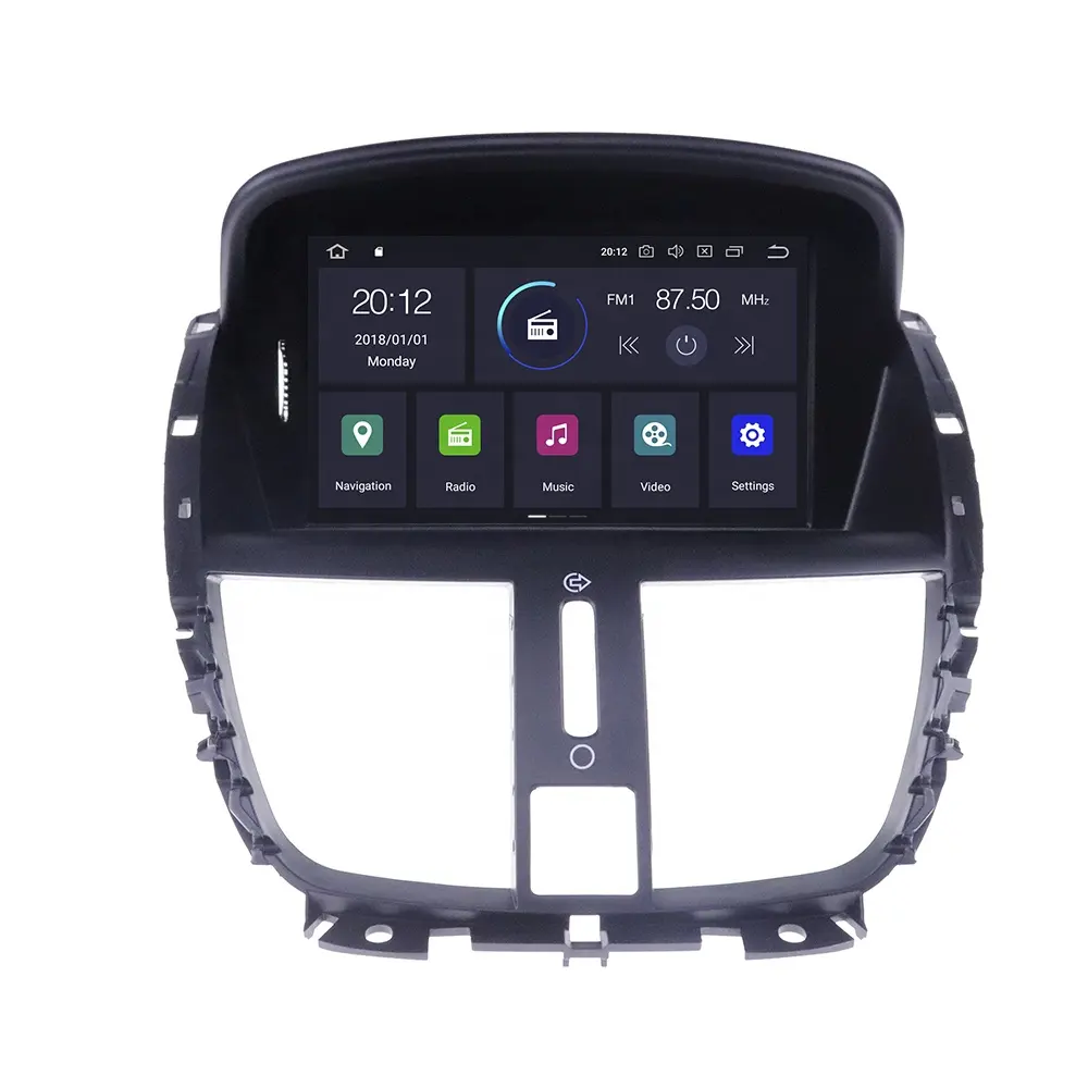 ZWNAV Android 10 Car Radio For Peugeot 207 2008-2014 Auto Electronic GPS Navigation 4 + 64G Video Multimedia Player
