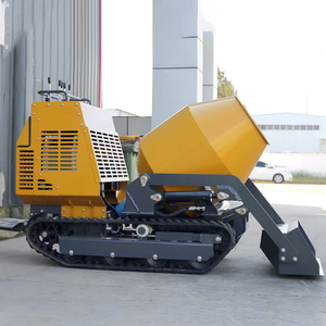Kleiner Mobiler Raupen-Betonmischer, Multifunktionaler Mörtelmischer, Baufahrzeug für Baustoffe - Product Image 4
