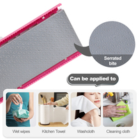 Serpillère plate mains libres rotative à 360° pour nettoyage humide et sec avec essoreuse, en microfibre, pour le nettoyage des sols et la dépoussiérage