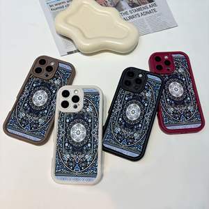 <span class=keywords><strong>Cover</strong></span> per <span class=keywords><strong>iPhone</strong></span> 17 16 Personalizzabile con Qualsiasi Immagine, Antiurto, Stile Etnico con Motivo a Tappeto Persiano, Custodia Protettiva Artistica per Cellulare - Product Image 1