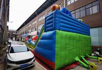 Château gonflable commercial sur mesure 12*6*6m avec toboggan, en PVC, pour adultes et enfants, avec souffleur d'air Apexscn