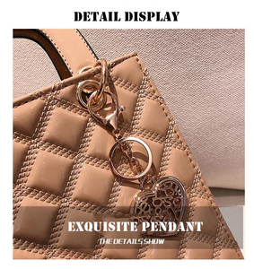 Túi Xách Da Nữ Bằng Sáng Chế Chuỗi Vuông Mang Nhãn Hiệu Custom Logo Túi Xách Thời Trang Cho Phụ Nữ Sang Trọng - Product Image 5