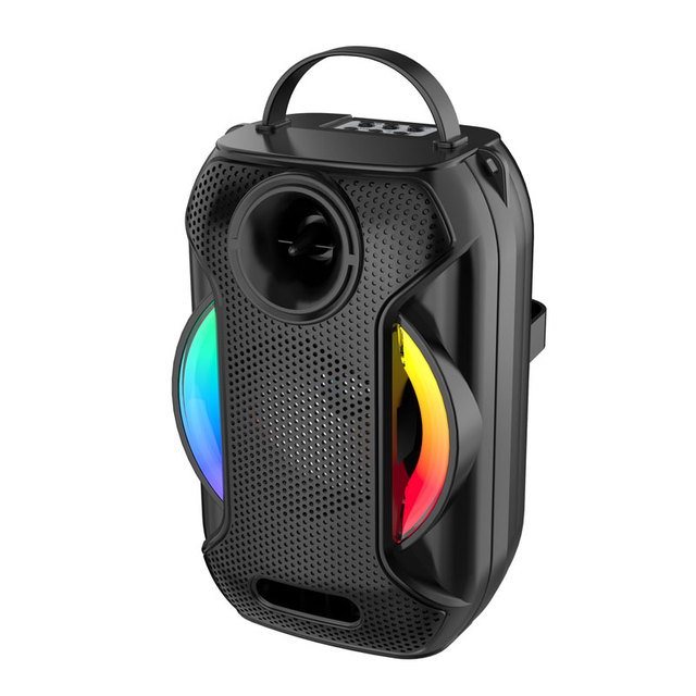 ZQS-W4108 4inch Wireless for 5.0 Battery Powered Grey RGB LED TWS DJ Party Outdoor Bass Boost 16W Portable Speaker