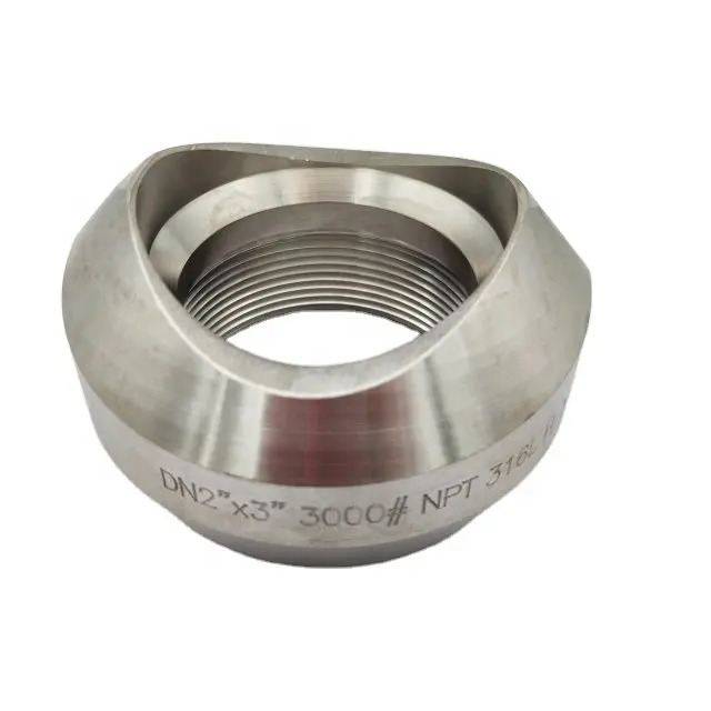 METAL Stainless steel threadolet reducing ASTM A182 316L 2"*3" class 3000 ASME SS Pipe fittings