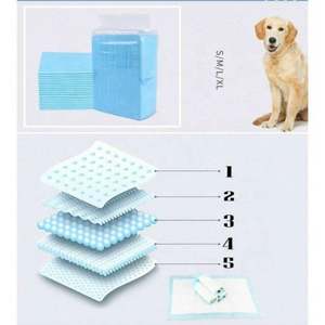 Super <b>Absorbent</b> Disposable Puppy Toilet <b>Mat</b> Breathable Leak-Proof Training Sleeping Pads for Pets Free Sample - Product Image 3