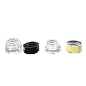Factory Round 5G Glass Child Proof Jar Glass Packaging CRC Concentrate Container with Child Resistant Lid