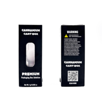 Boîte d'emballage coulissante en papier biodégradable avec fenêtre de présentation, résistante aux enfants, pour stylo à bille avec logo personnalisé, gaufrage, recyclée