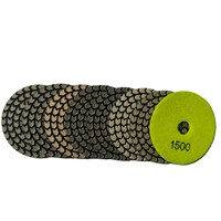 Tampon de polissage diamanté 4 étapes JDK pour polisseuse de sols, utilisation à sec pour granit et marbre, type flèche
