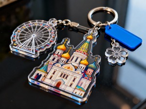 Llavero de Cerámica con Diseño de Hamburguesa, Impresión Digital, Transparente, Resistente al Agua y a los Rayos UV, para Recuerdos y Regalos - Product Image 6