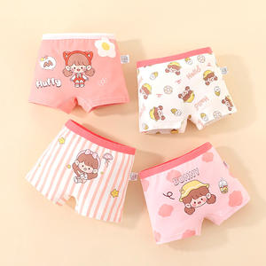 Sous-vêtements en coton respirant pour filles, enfants, étudiants, bébés, caleçons de sécurité en coton à quatre coins - Product Image 2