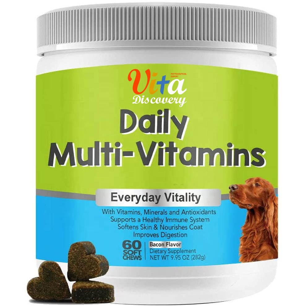 Натуральные витамины для собак D3 витамины е добавки для собак лечебные жевательные здоровые нервная система ежедневные мультивитамины для собак