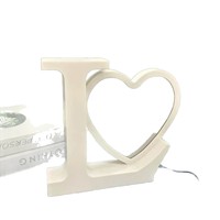 Miroirs magiques décoratifs modernes 2 en 1 personnalisés pour la sublimation, lampe LED, cadre photo pour la Saint-Valentin