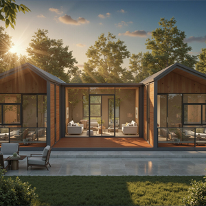 <span class=keywords><strong>Vendita</strong></span> di Fabbrica Villa Prefabbricata di Lusso Modulare Mobile Casa Espandibile <span class=keywords><strong>Tiny</strong></span> <span class=keywords><strong>House</strong></span> con 2 Camere da Letto Casa Container Smontabile Case Prefabbricate - Product Image 2