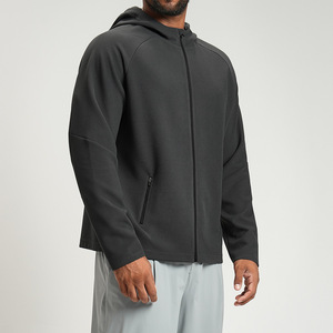 Giacca con Cappuccio Antistatica Morbidissima con Zip Intera per Uomo, Logo Personalizzato, Abbigliamento Sportivo per Allenamento e Attività all'Aperto - Product Image 2