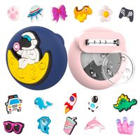 Housse de protection en silicone pour AirTag2, étanche, en forme de dessin animé, coque souple pour enfants avec broche de localisation