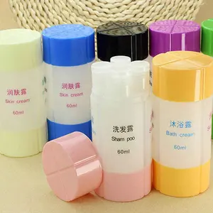 Kit de bouteilles d'emballage boîte de rangement de shampooing en plastique 3/4 en 1 conteneur vide pots de maquillage Lotion bouteille cosmétique Mini voyager