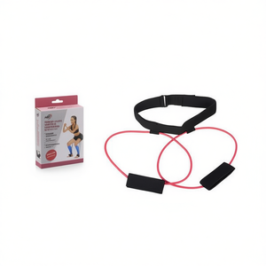 Red and Black 5*9*1000MM Waist Trainer 20 Lbs <b>Exercise</b> <b>Bands</b> for Fitness Training - Product Image 1