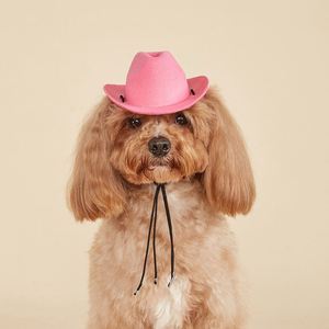 Accesorios de Disfraz de Vaquero para Mascotas, Disfraces de Halloween para Perros Pequeños, Sombrero de Vaquero para Fiesta de Perros, Accesorios de Cosplay del Oeste - Product Image 1