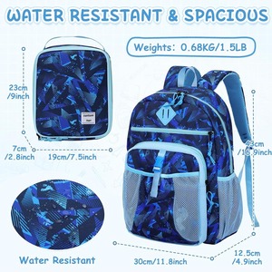 Ensemble de sacs <span class=keywords><strong>à</strong></span> dos 2-en-1 pour la <span class=keywords><strong>maternelle</strong></span> et la préscolaire, motif dinosaures, avec <span class=keywords><strong>sac</strong></span> <span class=keywords><strong>à</strong></span> déjeuner pour enfants garçons - Product Image 2