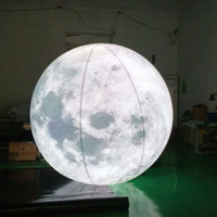 Gros Gonflable Géant Lune Planète Ballon LED Électroluminescent Saut Gonflable Lune pour Événement Promotion Publicité