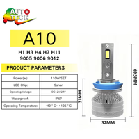 Ampoule de phare halogène LED de haute qualité H1 H4 H7 H11 9005 9012 110W pour accessoires de voiture Canbus, ampoule automobile 12-24V 6500K