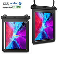 Qihang Outdoor – Sacoche étanche transparente en ABS de 12 pouces pour tablette PC, idéale pour iPad, la dérive et la natation