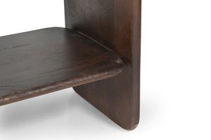 Estantería de diseño nueva, de madera, abierta, color marrón nogal, madera de mango, precio al por mayor, colección de muebles. - Product Image 6