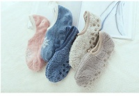 Chaussons confortables pour femmes, chaussettes d'intérieur, duveteuses et antidérapantes, pantoufles, pour l'intérieur, hiver