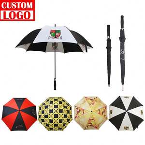 Grand parapluie de golf personnalisé à ouverture automatique de 27 pouces et 30 pouces à ouverture automatique solide de 30 pouces - Product Image 1