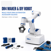 Bras robotisé de bureau industriel à 4 axes DR4 pour projets DIY, loisirs créatifs, avec une charge utile de 500 g et une portée de 440 mm