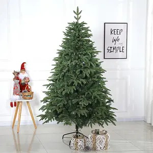 Werksgroßhandel künstlicher PE-gemischte PVC-Weihnachtsbaum mit LED-Leuchten