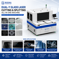 Machine de découpe et de fendage laser industrielle intégrée pour verre, à double axe Y et chargement alternatif