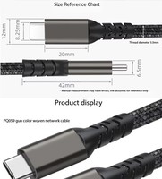 Cable USB C a USB C, Tipo-C 100W 20G, Cable de Carga Rápida y Transferencia de Datos para iPhone Serie 17, Galaxy, iPad Mini 6 y Más