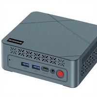 BOSGAME Mini PC E2 AMD Ryzen 5 3501U 8GB RAM 256GB SSD |   Tiga Layar USB-C LAN/WiFi 5 Memori Ekspansiabel Win11 Pro