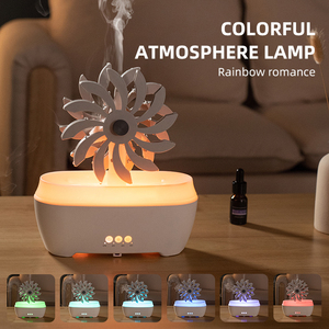 Mulino a vento di vendita caldo aromatico 7 Led di colore umidificatore domestico portatile diffusore di Aroma goccia di pioggia ultrasonica - Product Image 3