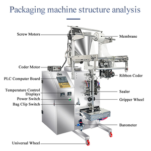 Machine d'emballage rapide Poudre de lavage bon marché Stand up Pouch Granule Épice Pack Machine 20 Grammes 2kg Farine Papier Sac Pack Machine - Product Image 3