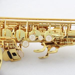 Saxophone <span class=keywords><strong>t</strong></span>énor en laiton laqué or, tonalité Sib, avec étui, prix de gros - Product Image 4