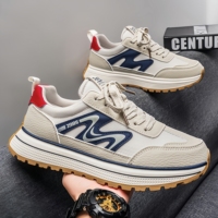 Vente en gros de chaussures décontractées rétro, élégantes et polyvalentes pour hommes et femmes, baskets classiques à semelle épaisse