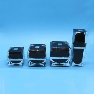 Pots de bouteilles de luxe noir, ensemble d'emballage cosmétique, vente en gros, 2019, 10 pièces - Product Image 3