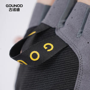 Guantes de Gimnasio de Medio Dedo de Poliéster para Hombres y Mujeres, Uso Deportivo, Palma Antideslizante de PU, Acolchado Grueso para Barra de Dominadas - Product Image 4