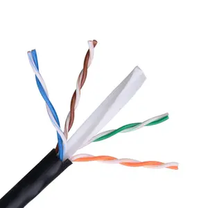 Câbles Ethernet CAT6 en cuivre pur Câble réseau extérieur FTP Câble Lan