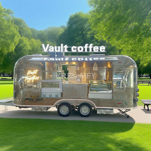 Chariots de vente mobiles d'extérieur 2025 avec congélateur intégré pour crème glacée et hot-dogs, remorque de concession rapide, camion-restaurant - Product Image 3