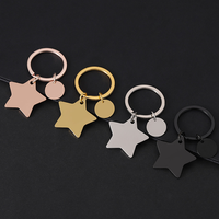 Blanko Schlüsselanhänger DIY Laser Edelstahl Schlüsselanhänger Hunde-Haustier-ID-Tags UV-Druck Graviertes Logo Metall-Anhänger Souvenir-Schlüsselanhänger