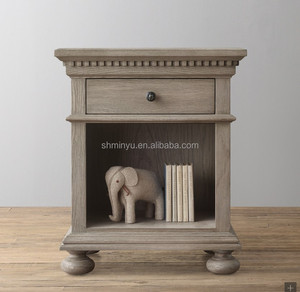 Meubles de maison modernes de luxe meubles de chambre à coucher style américain stockage en chêne <span class=keywords><strong>russe</strong></span> table de chevet ouverte - Product Image 3