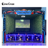 Machine de jeu de tir commerciale, simulateur de tir, jeux de terrain de jeu, projecteur interactif d'intérieur, jeu d'arcade de tir au laser