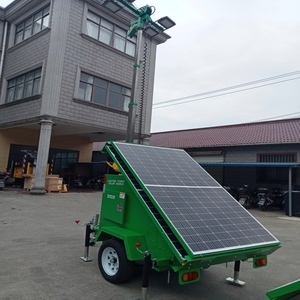 Tour d'éclairage d'urgence mobile de type remorque, lampe solaire pour les mines en extérieur - Product Image 4